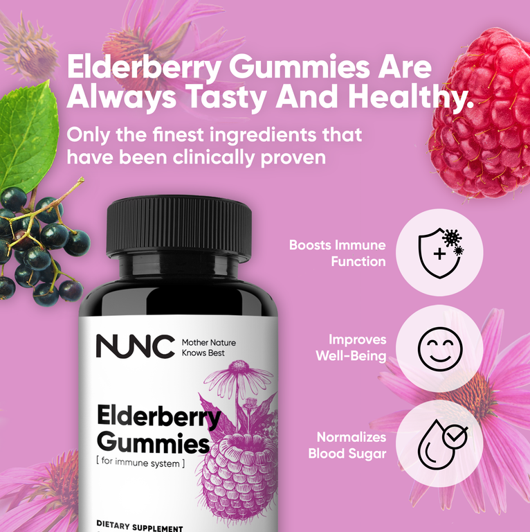 NUNC - Elderberry Gummies.