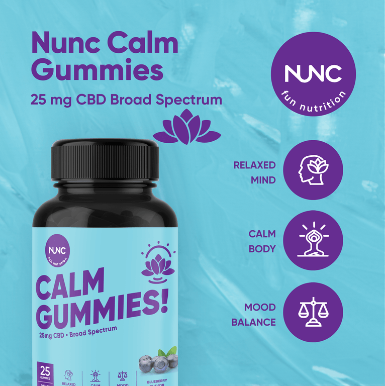 NUNC - Calm Gummies - 1 Bottle.