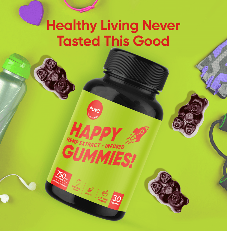 NUNC - Happy Gummies - 1 Bottle.