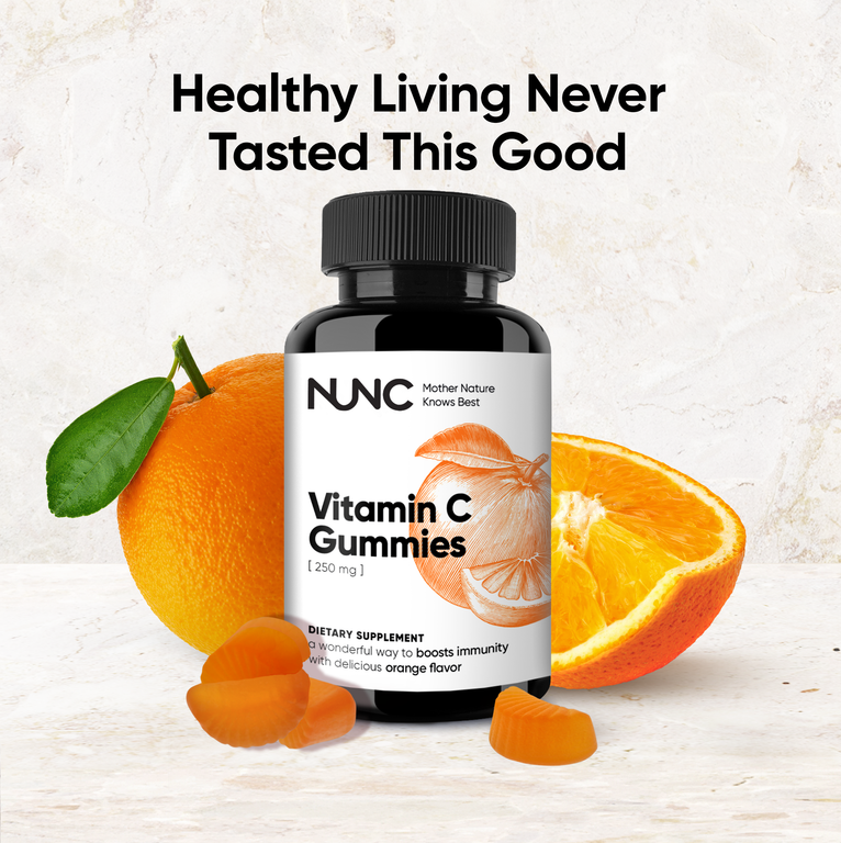 NUNC - Vitamin C Gummies (250 MG) - 2 Bottles.